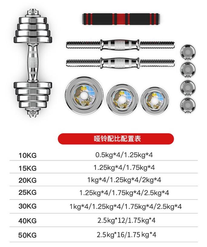 哑铃男士家用哑铃 20kg公斤钢制哑铃杠铃 纯钢30kg一对 哑铃男士家用哑铃 20kg公斤钢制哑铃杠铃 纯钢30kg一对